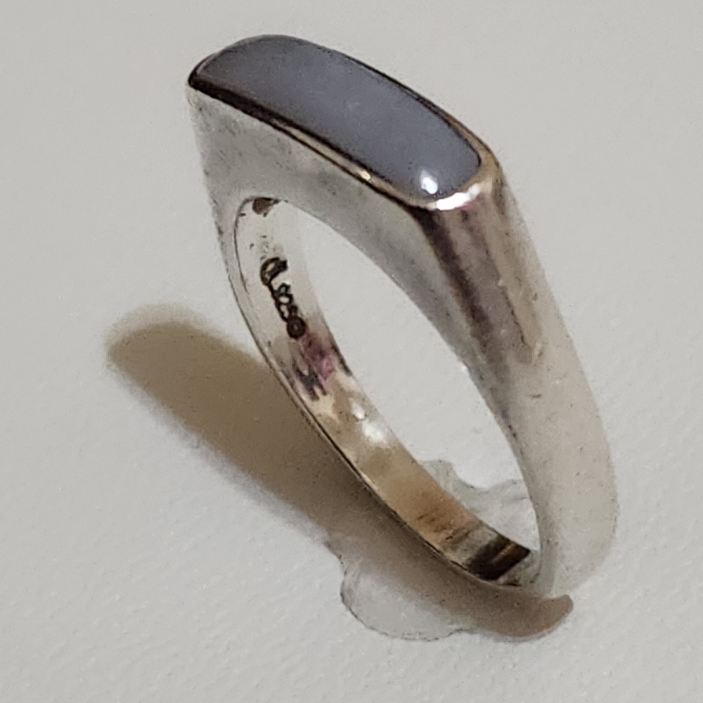 Carolyn Pollack Sterling Silver Blue Chalcedony Ring Size 8 - Picture 3 of 10